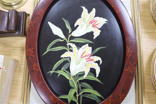 Ann Shelley-Lloyd (1920-2011) Orchids and three other paintings of orchids